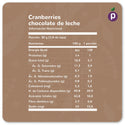 Cranberries Cubiertos con Chocolate de Leche
