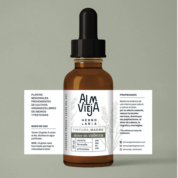 Tintura Madre Dolor de Cabeza 30ml Alma Vieja