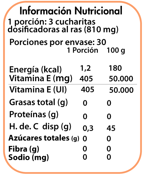 Vitamina E Dulzura Natural