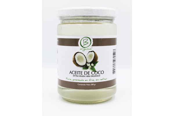 Aceite de Coco Extravirgen Orgánico 500 cc Be Organics