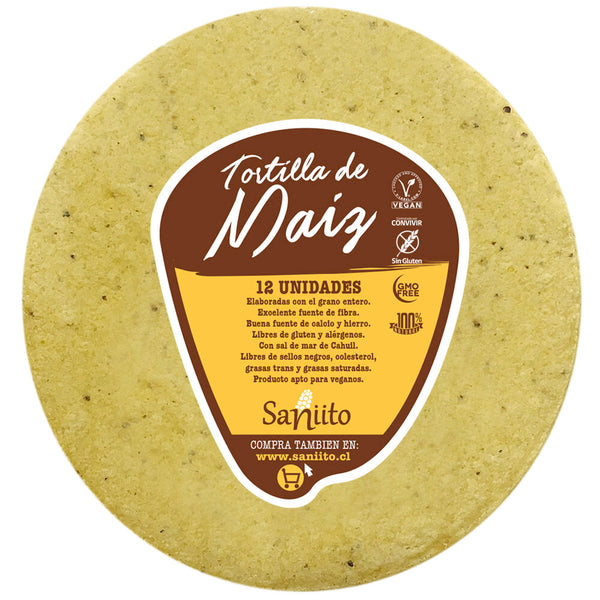 Tortilla de Maíz Taquera 12cm Saniito