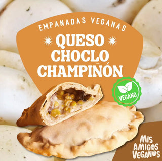 Empanada vegana queso choclo y champiñon
