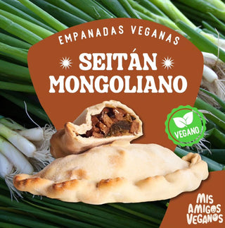 Empanada vegana seitán a la mongoliana