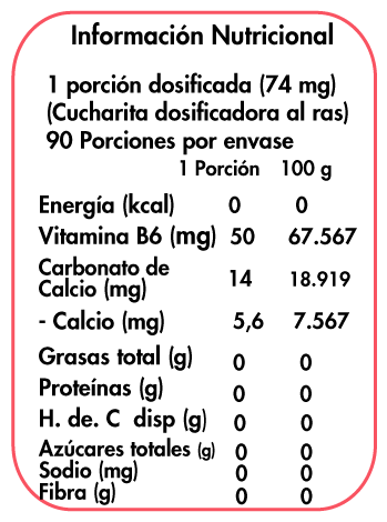 Vitamina B6 Dulzura Natural