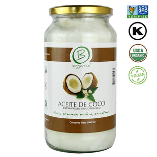 Aceite de Coco Extravirgen Orgánico 1 Lt Be Organics