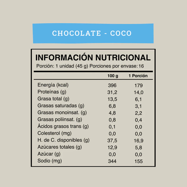 Barra Chocolate Coco 45g Wild Protein