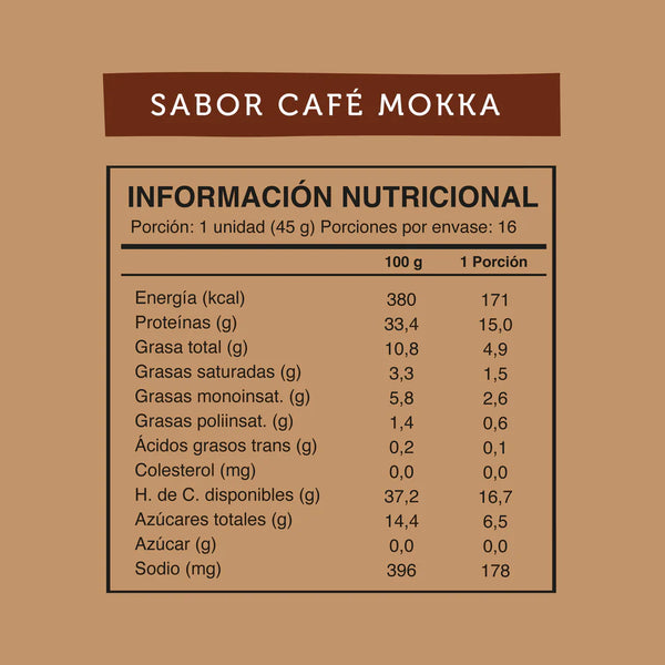 Barra Café Mokka 45 g Wild Protein