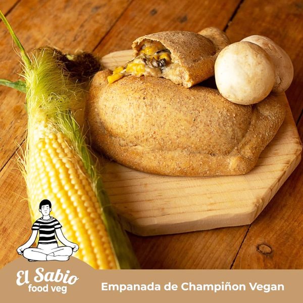 Empanada Vegana Champiñon-Queso El Sabio
